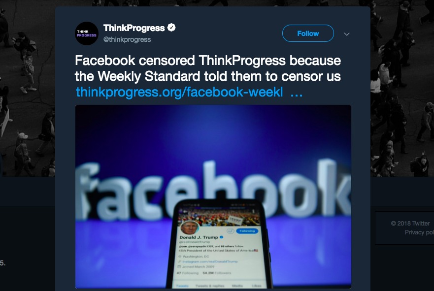 ThinkProgress Censored By Facebook After Cheerleading Facebook Censorship