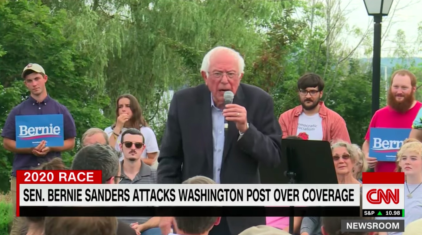 Mass Media’s Phony Freakout Over Bernie’s WaPo Criticism Is Backfiring