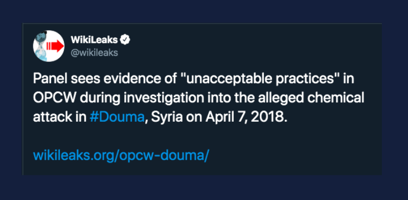 Expert Panel Finds Gaping Plot Holes In OPCW Report On Alleged Syrian Chemical Attack