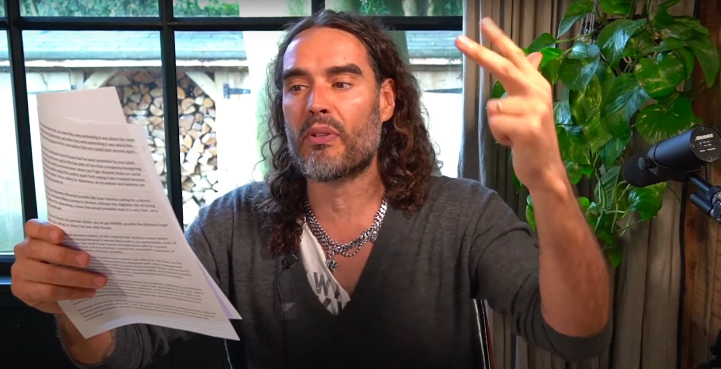 Watch Russell Brand Read From A Couple Of My Articles
